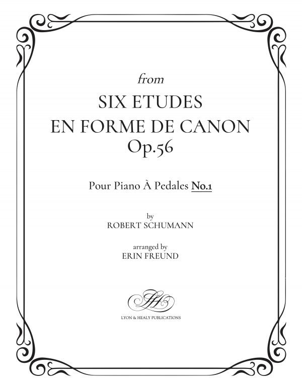 Etude No. 1 from the Six Studies in Canonic Form for Pedal Piano, Op.56 (LHS)