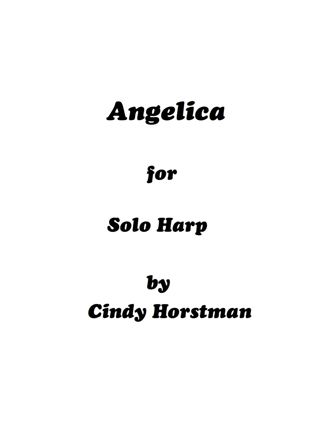 Angelica for Solo Harp