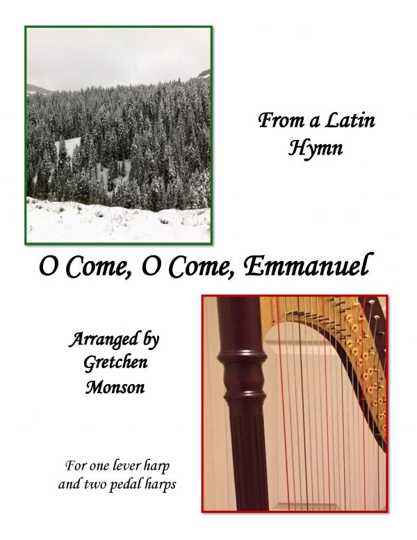 O come, O Come, Emmanuel for two pedal harps and one lever harp
