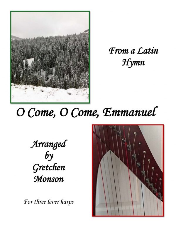 O Come, O Come Emmanuel for three lever harps