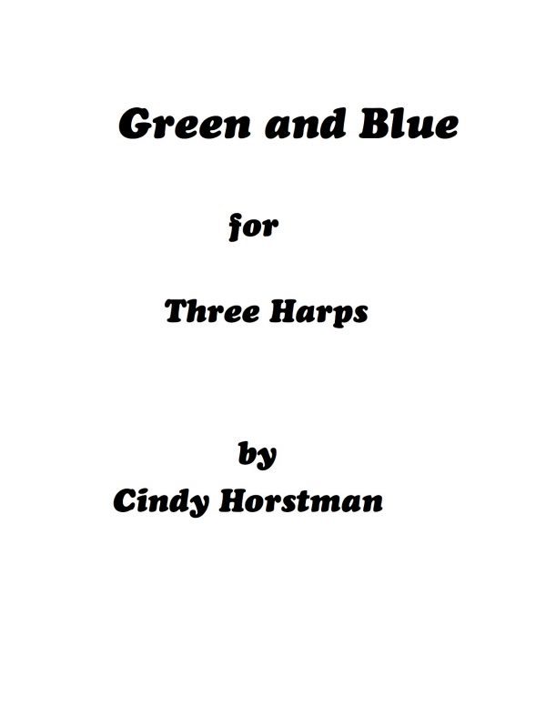 Green and Blue for Three Harps