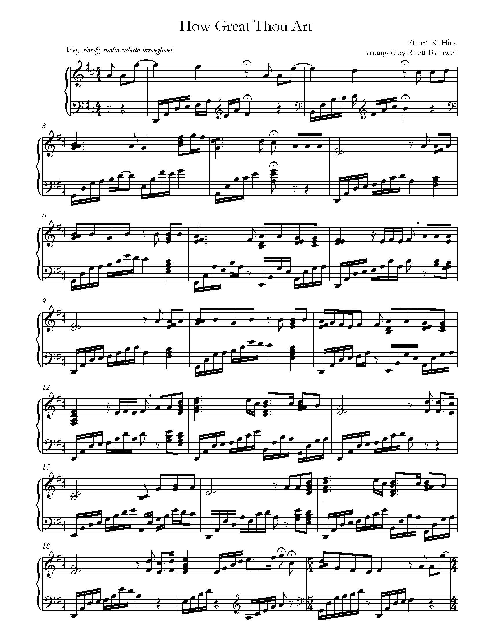 How Great Thou Art for solo harp - Image 2
