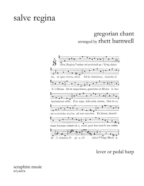Salve Regina for medium voice and harp