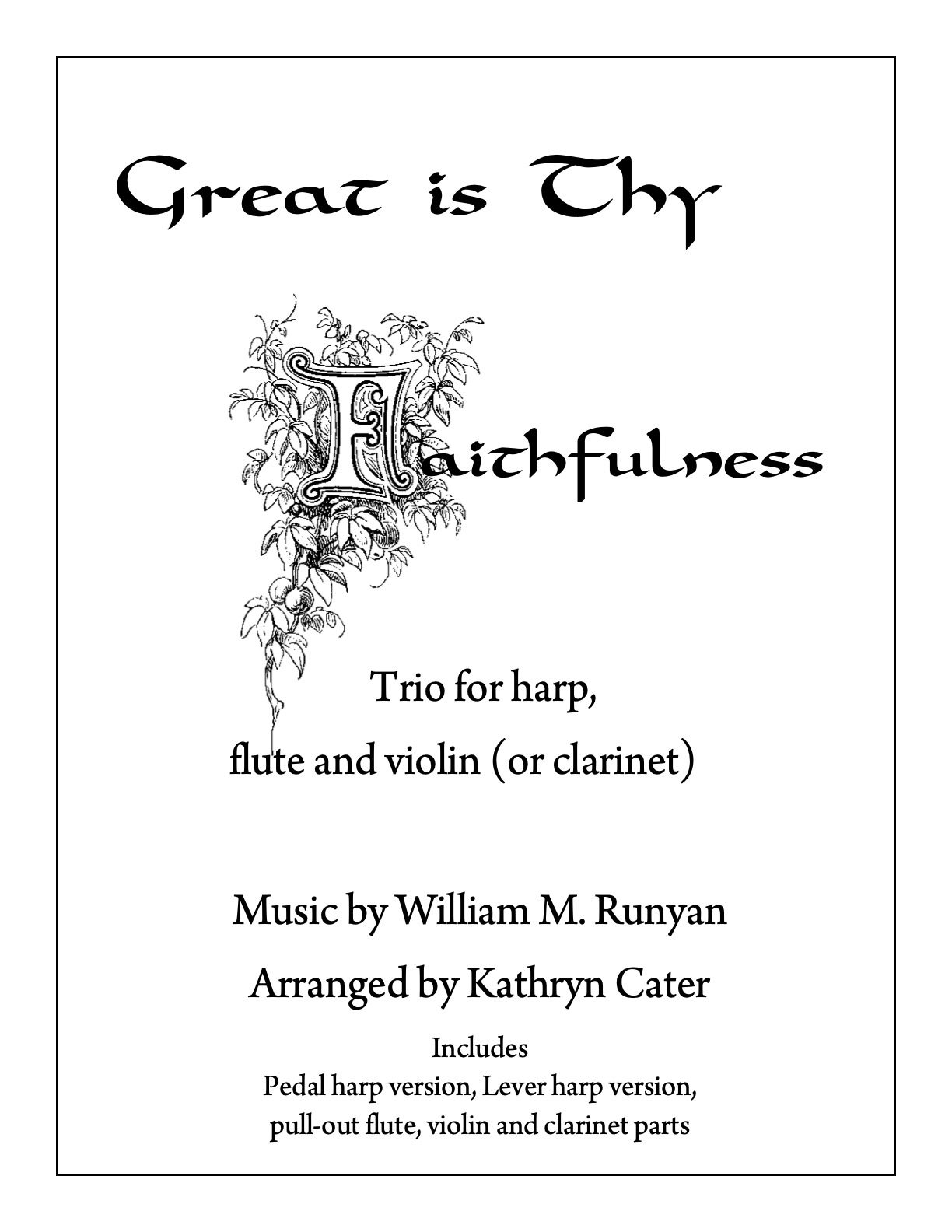 Great Is Thy Faithfulness (Trio)