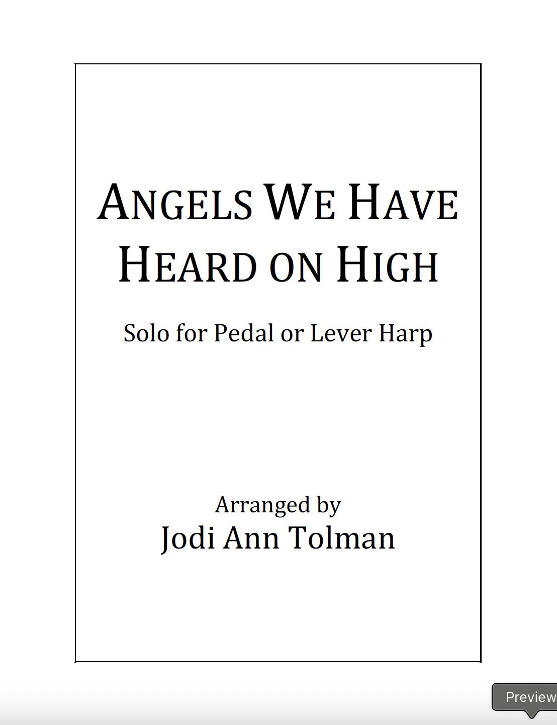Angels We Have Heard on High