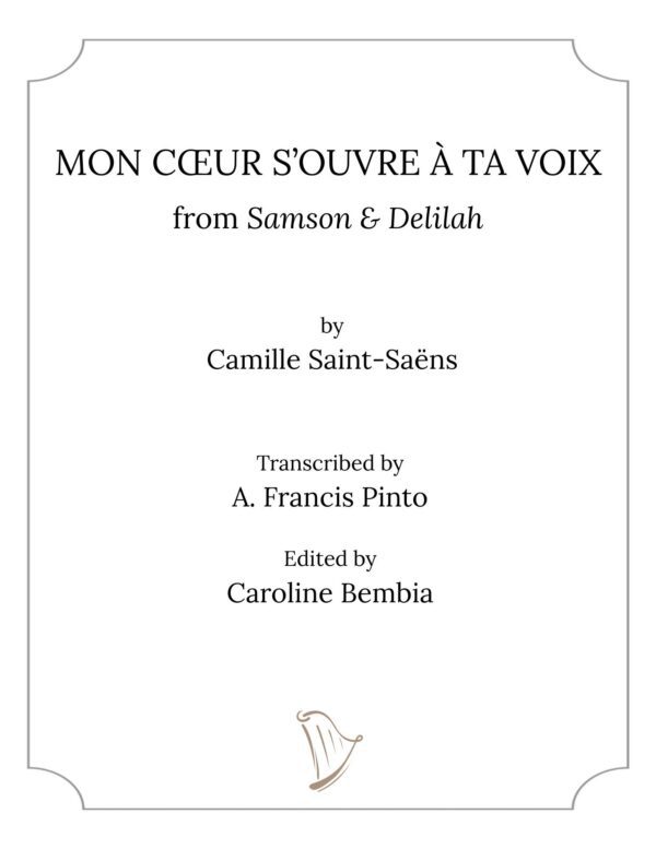 Mon cœur s'ouvre à ta voix
